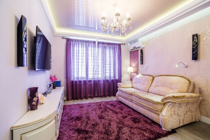 klasyczny salon z jasnymi akcentami