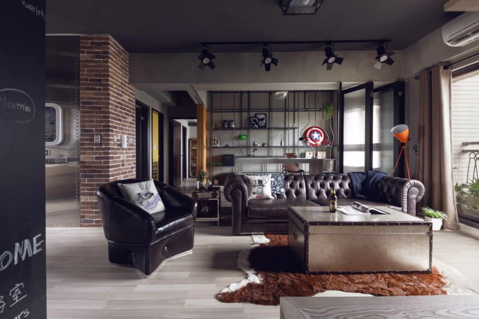skórzana sofa