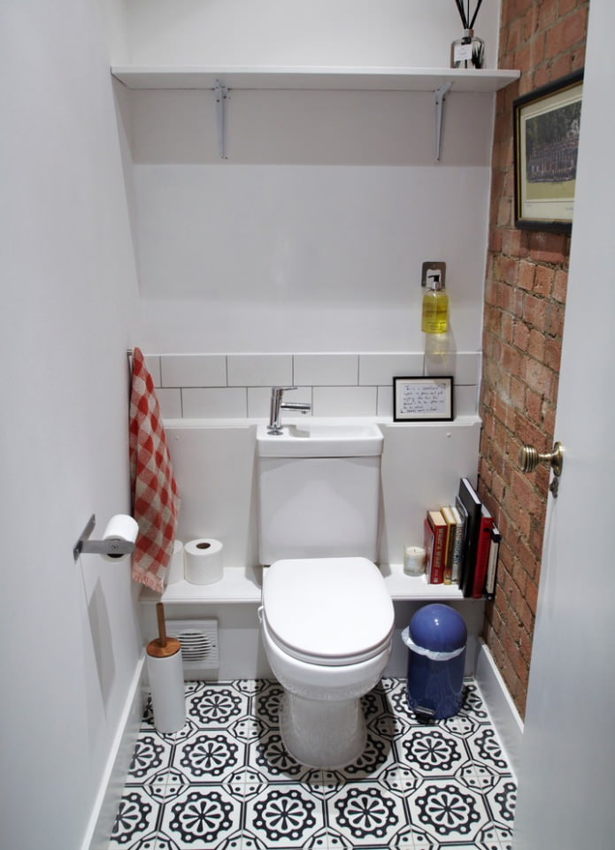 toaleta w stylu loft