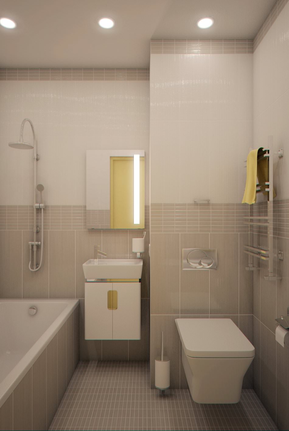 wnętrze małego mieszkania typu studio o powierzchni 28 m2.