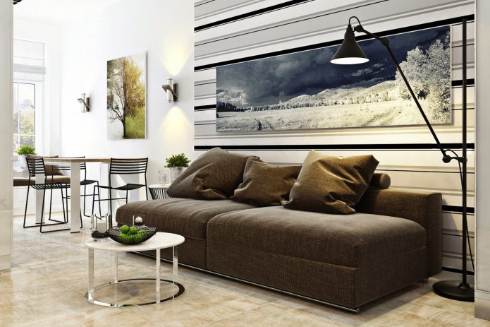 sofa w kuchni-salonie