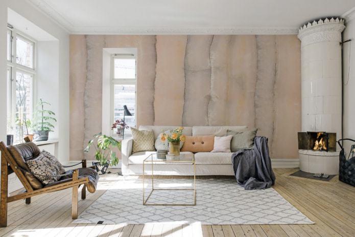 salon w stylu skandynawskim