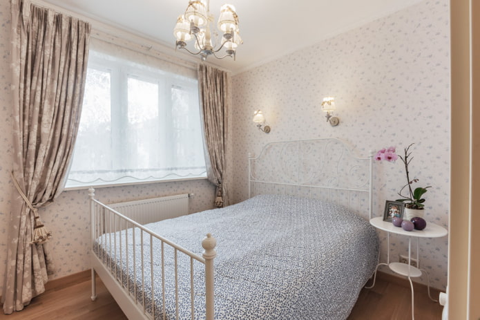 sypialnia w stylu prowansalskim