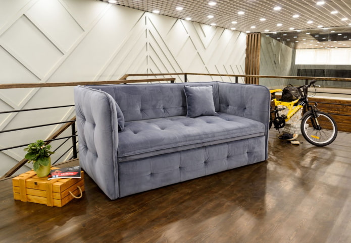 stylowa sofa welurowa
