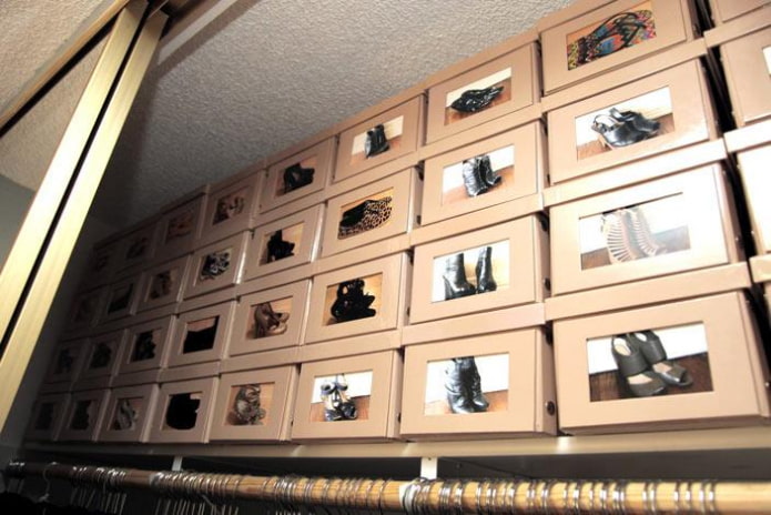 shoe boxes
