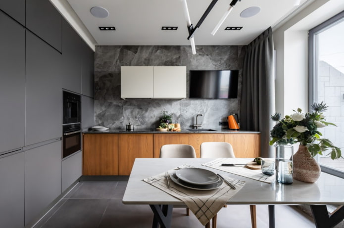 fartuch z gresu porcelanowego do kuchni