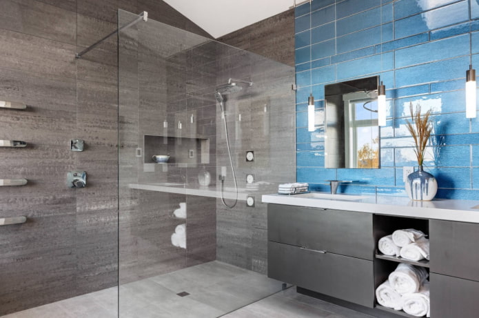 połączenie gresu porcelanowego z płytkami