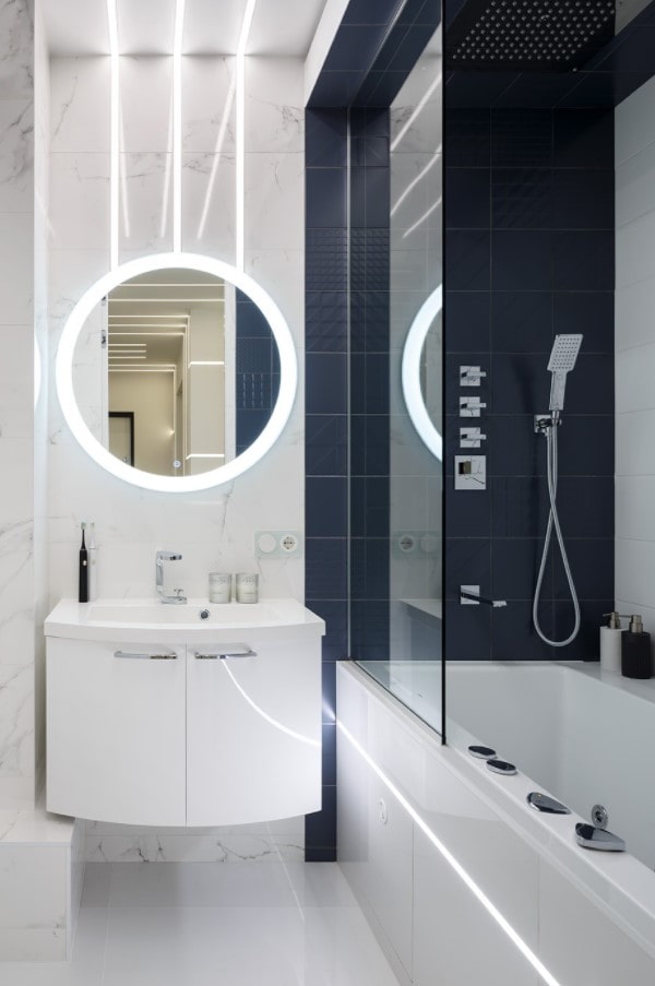 wykończenie łazienki płytkami i gresem porcelanowym
