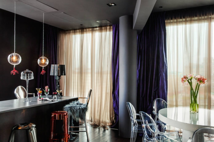 salon w stylu fusion