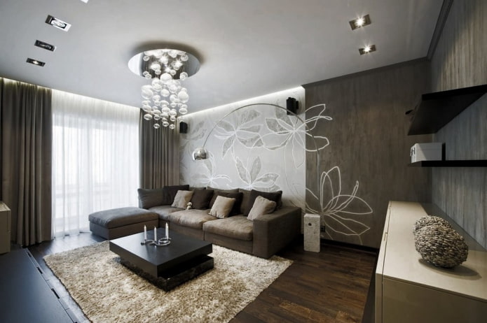 sofa w salonie