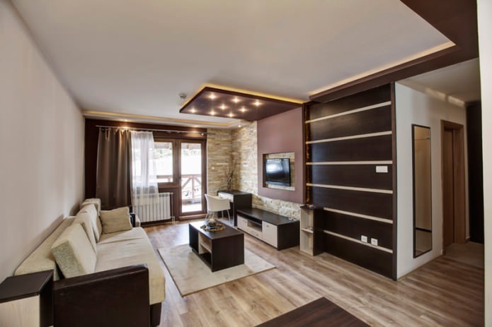 Laminat na podłodze w salonie