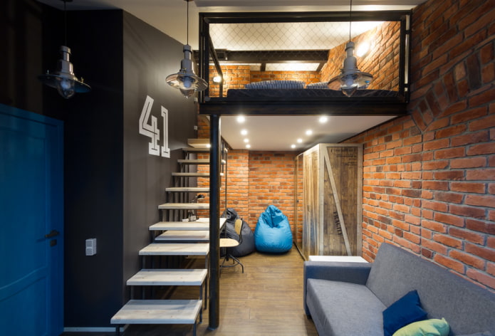 Wnętrze w stylu loft