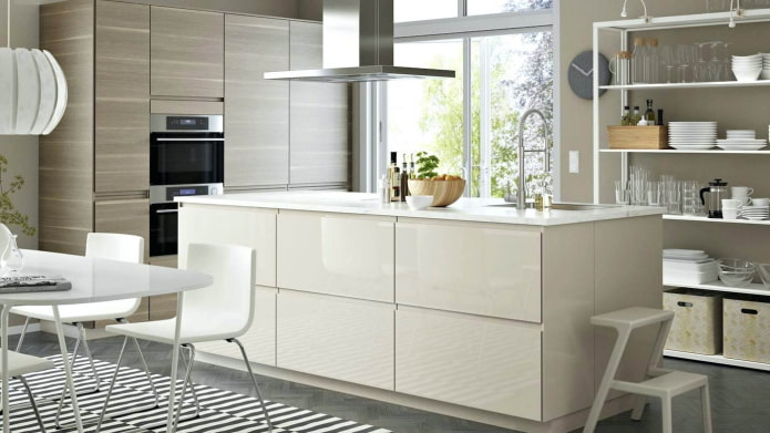 kuchnia ikea z uchwytami wpuszczanymi