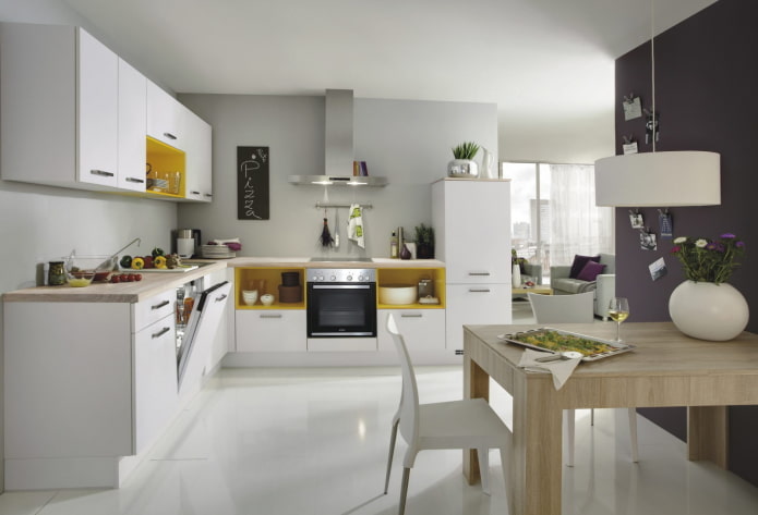 wystrój wnętrza kuchni w stylu modernizmu