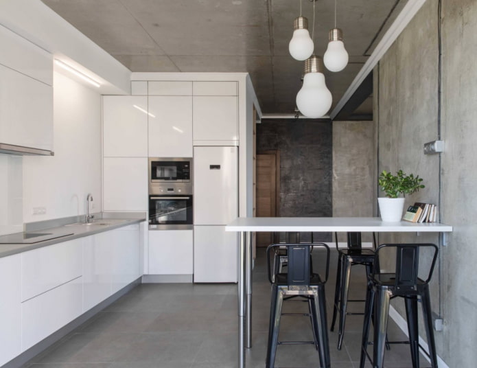 kuchnia w stylu loft
