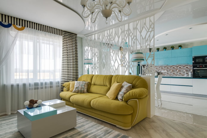 projekt wnętrza kuchni-salonu design