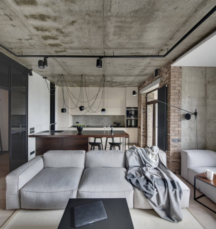 sofa do studia w stylu loftowym