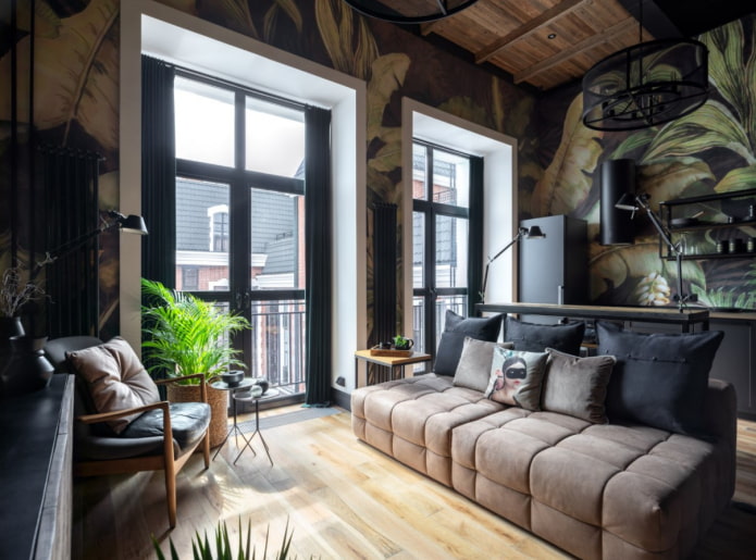 tapeta w stylu loft