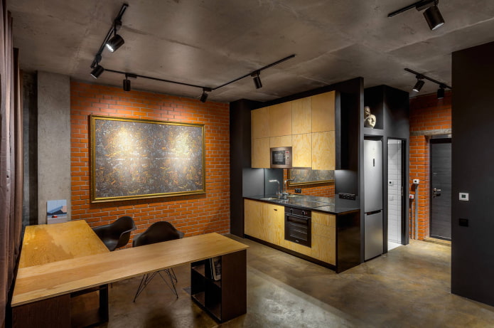 kuchnia w stylu loft
