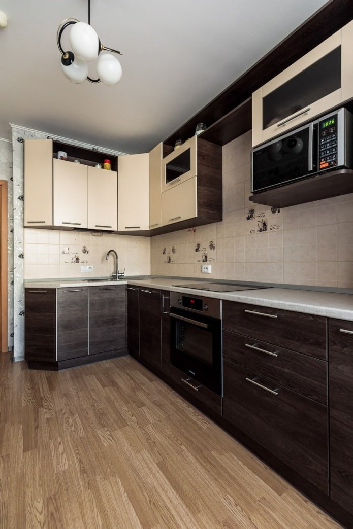 kuchnia wenge z mlecznym