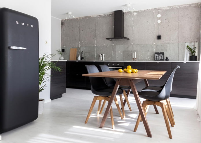 kuchnia wenge w stylu loft