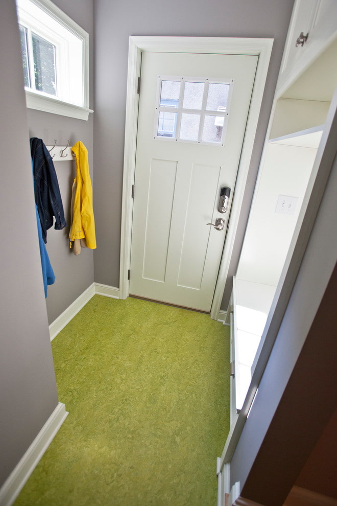 Zielone linoleum