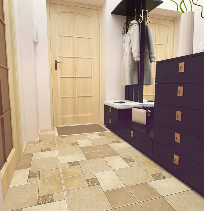 linoleum na korytarzu