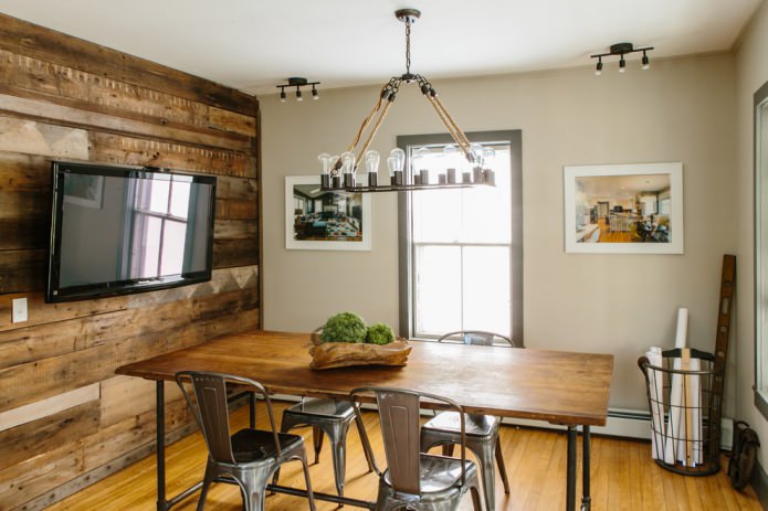 żyrandol z żarówkami w stylu loft