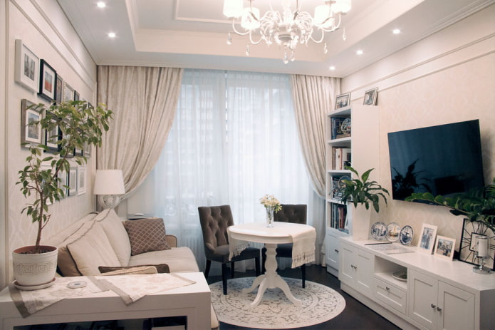 salon w stylu klasycznym