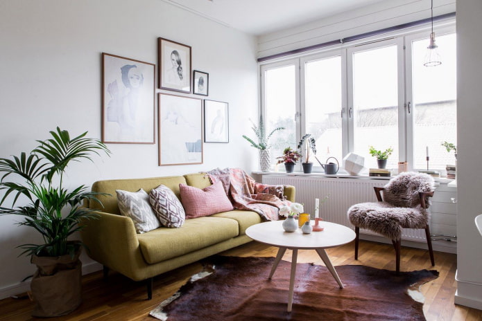Sofa w stylu skandynawskim