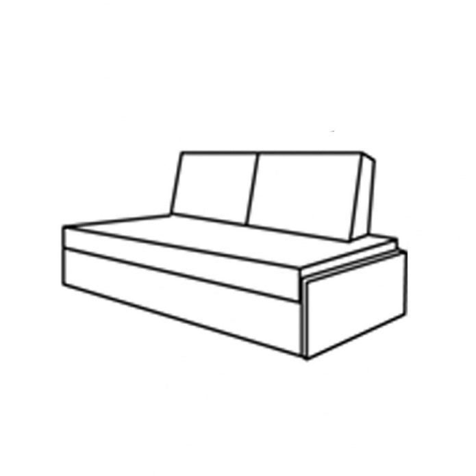 złożona sofa delfin