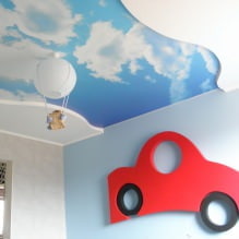 Sufit napinany w pokoju dziecięcym: 60 najlepszych zdjęć i pomysłów-9