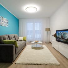 Sufity napinane w salonie: rodzaje, wzornictwo, oświetlenie, 60 zdjęć we wnętrzu-9