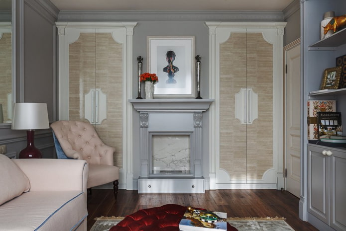 salon w stylu neoklasycystycznym