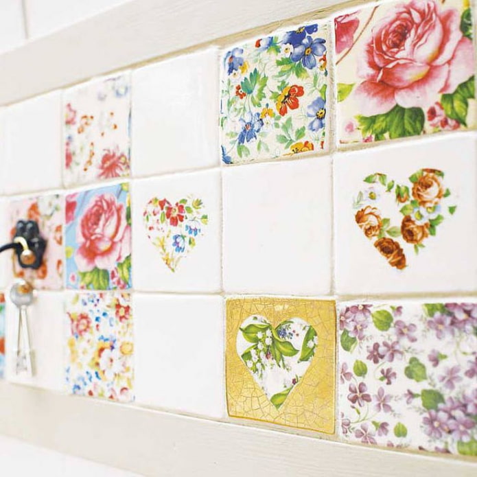 Decoupage płytek