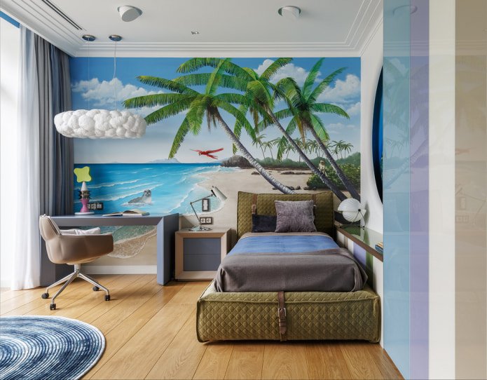 fototapeta z plażą