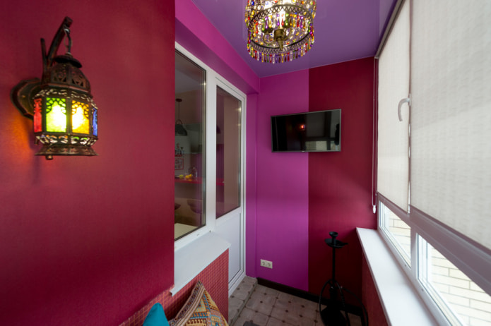 balkon w stylu orientalnym