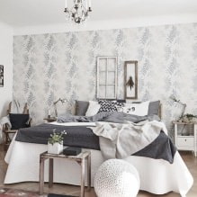 Szara tapeta: kombinacje, design, wybór mebli i zasłon, 101 zdjęć we wnętrzu-3