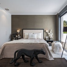 Szara tapeta: kombinacje, design, wybór mebli i zasłon, 101 zdjęć we wnętrzu-7