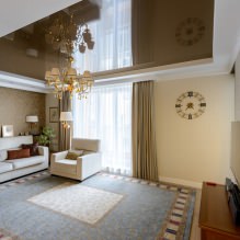 Tapeta we wnętrzu salonu-3