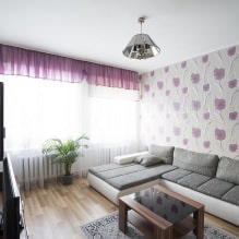 Tapeta we wnętrzu salonu-4