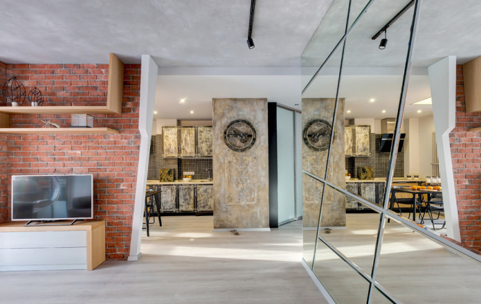 tapeta ceglana w stylu loft