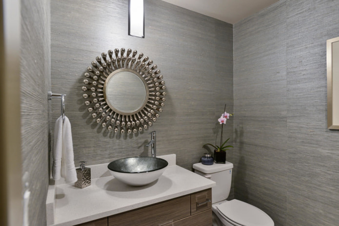 Tapeta ceramiczna w toalecie
