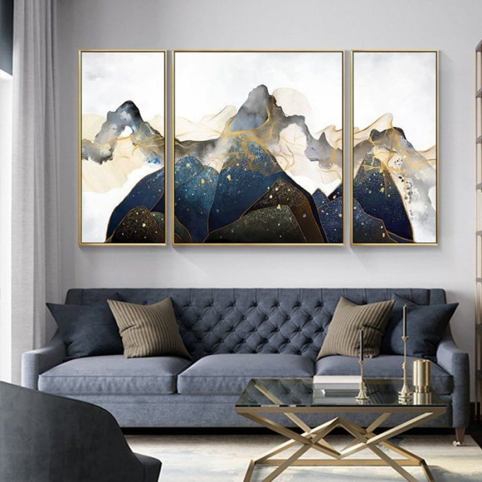 triptych górski krajobraz