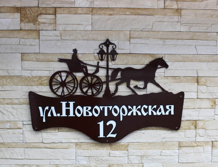 Znak adresu z historią