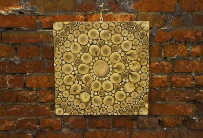 panel ścienny bambusowy na ścianie