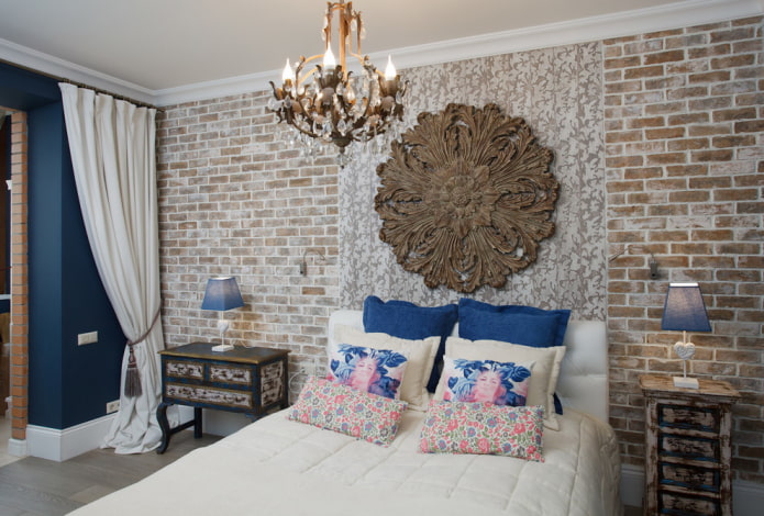 panel ścienny we wnętrzu w stylu loft