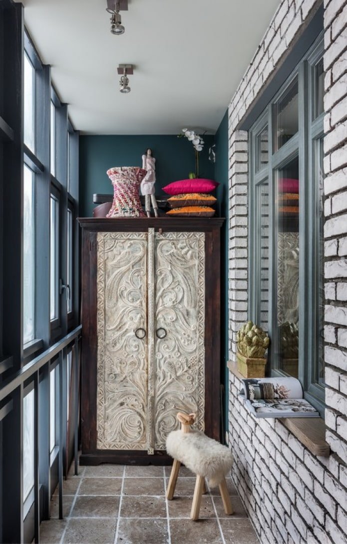 balkon w stylu fusion