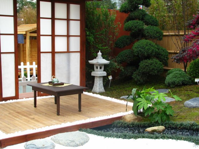 Patio w stylu japońskim