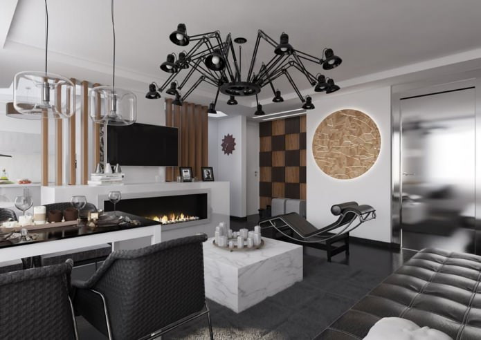 wnętrze apartamentu 54 m2.